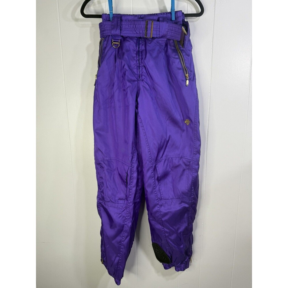 Descente Vintage Snow Pants Women’s Size 28 Waterproof Ski Snowboard Pant Purple